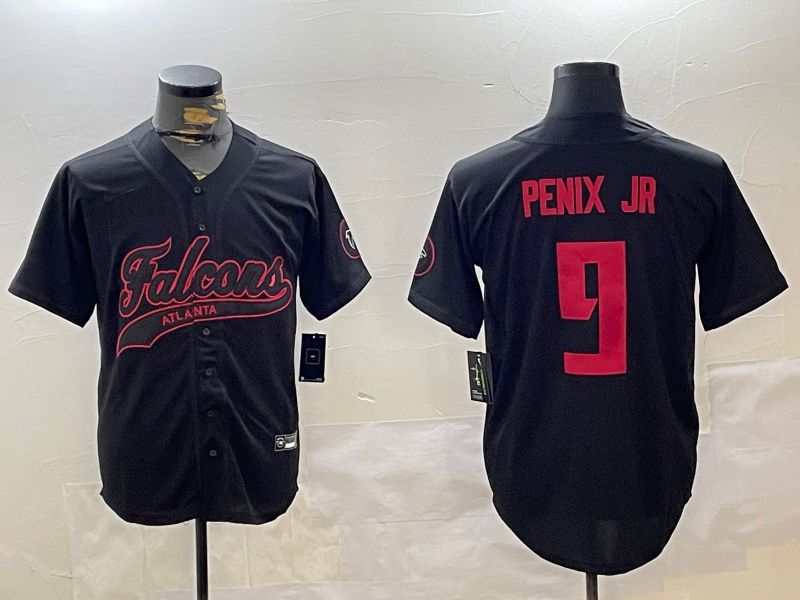 Men's Atlanta Falcons Michael Penix Jr. #9 Black Jersey